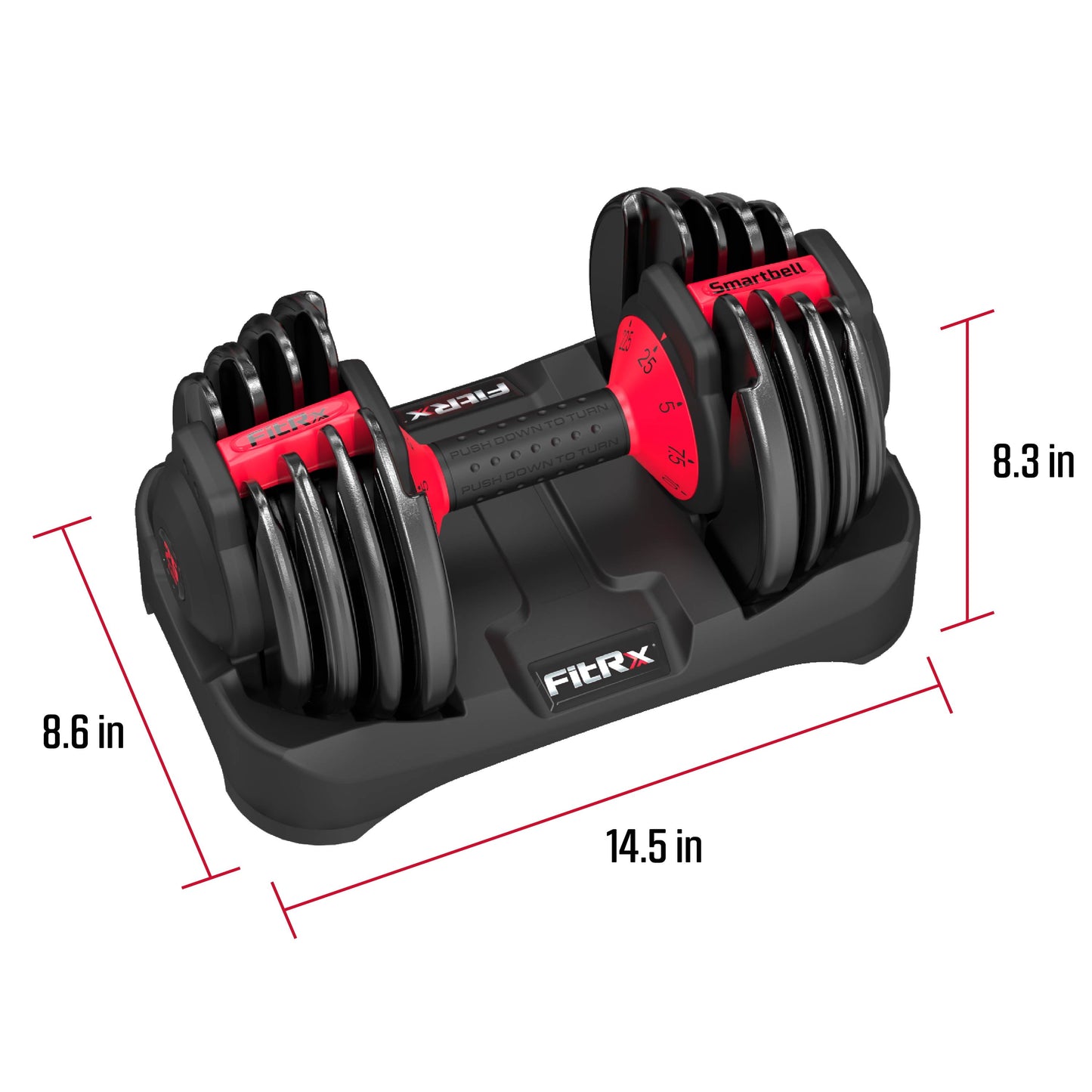 💪 Adjustable 25Lb Smartbell Dumbbell – 9-in-1 Quick-Select Weights