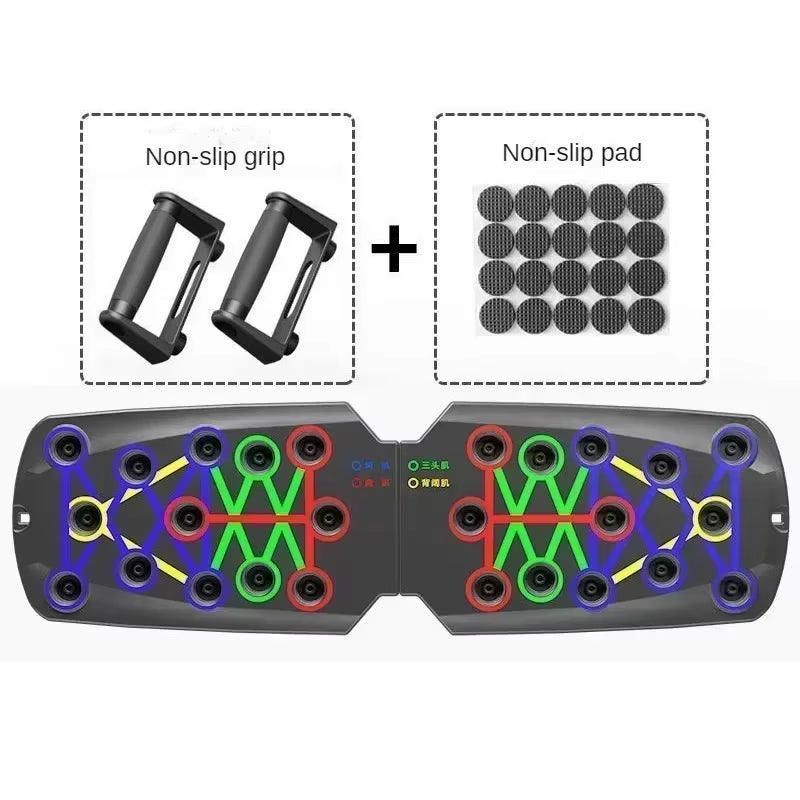 πͺ Portable Multifunctional Push-Up Board Set with Handles β Foldable Fitness Trainer for Full-Body Workouts