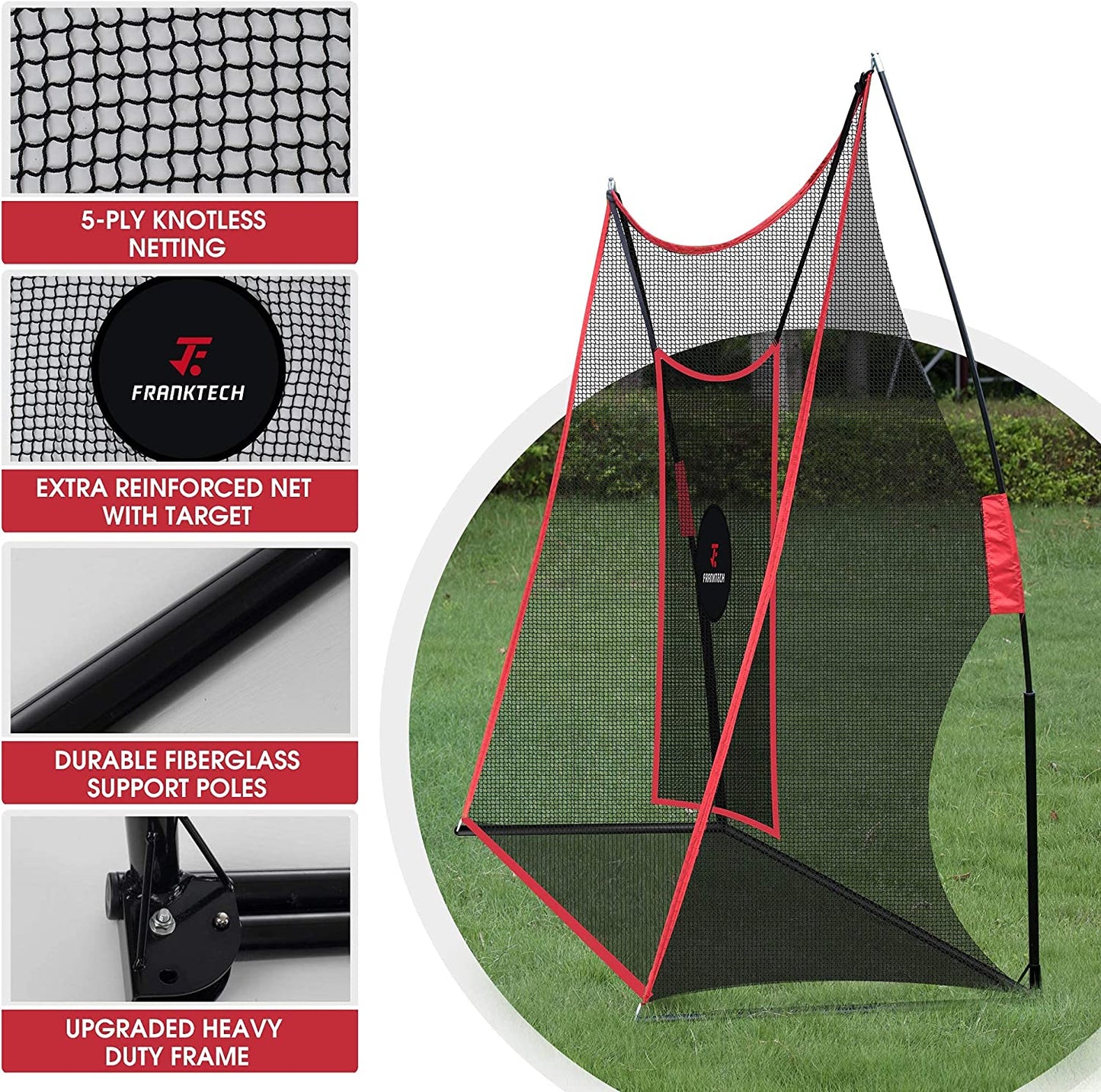 ⛳ Golf Practice Net – Heavy Duty Driving Range with Target, Balls & Carry Bag