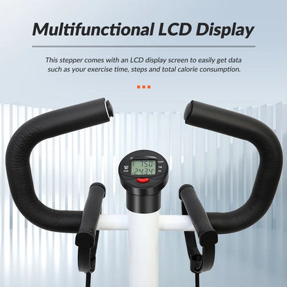 Mini Stair Stepper with Resistance Bands & Handlebar – Full Body Exercise Machine